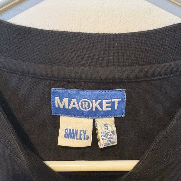 MARKET Smiley Decomposition T-Shirt Black Size Small Men's Chinatown Graphic - Picture 6 of 6